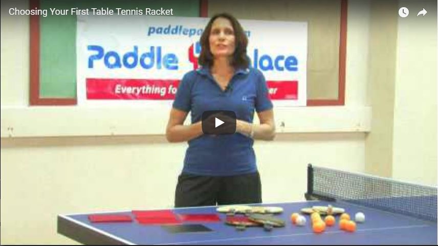 Choosing Your First Table Tennis Racket