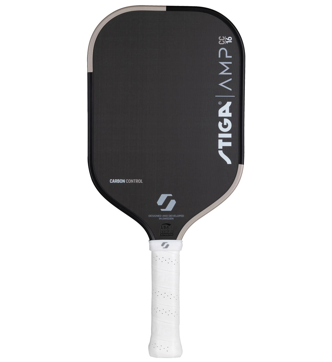Stiga AMP 16 Carbon Control Elongated Pickleball Paddle - front