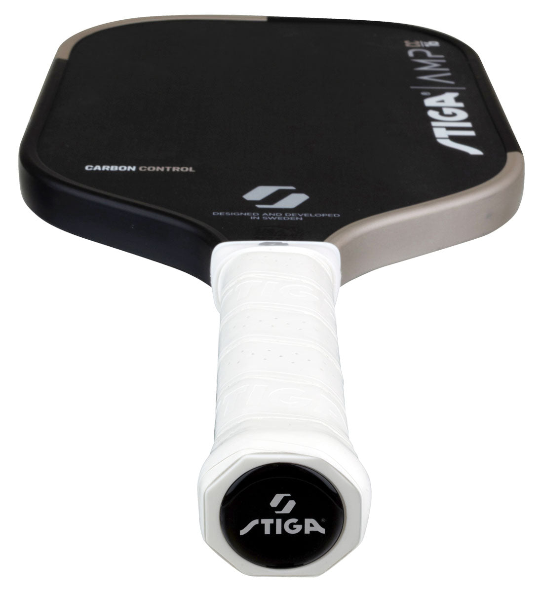 Stiga AMP 16 Carbon Control Hybrid Pickleball Paddle - handle