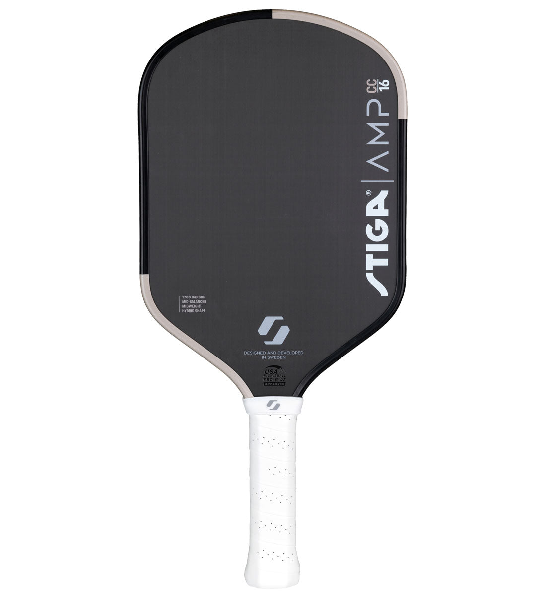 Stiga AMP 16 Carbon Control Hybrid Pickleball Paddle - back
